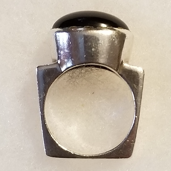 RARE Silpada Sterling Silver  & Black Onyx Ring - Picture 11 of 15
